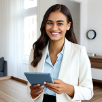 주택 금융의 변화와 혁신 모델 - Modern Housing Finance - Online Platform**

"A young professional woman, fully clothed in modest bus...