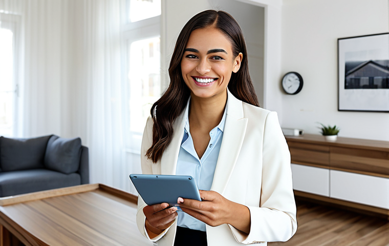 주택 금융의 변화와 혁신 모델 - Modern Housing Finance - Online Platform**

"A young professional woman, fully clothed in modest bus...